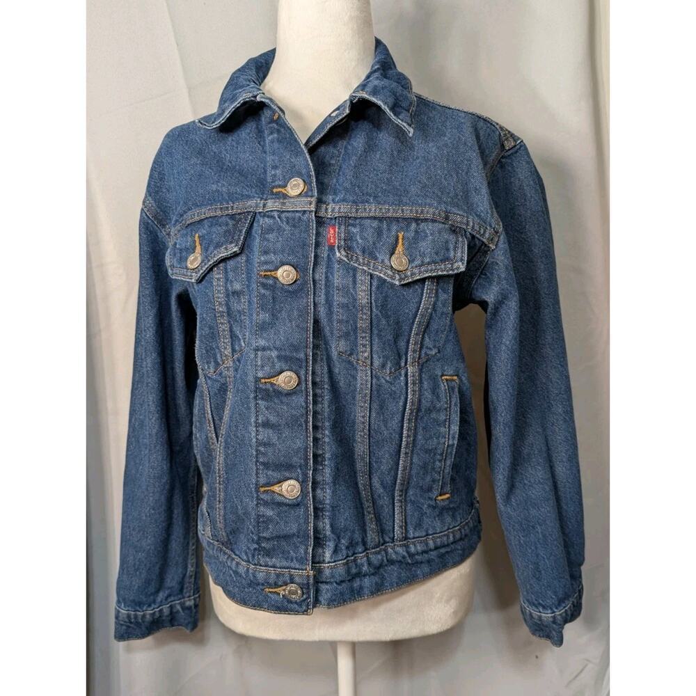 Vintage Levi's Women's Denim Jacket 1990's Button Up S Classic